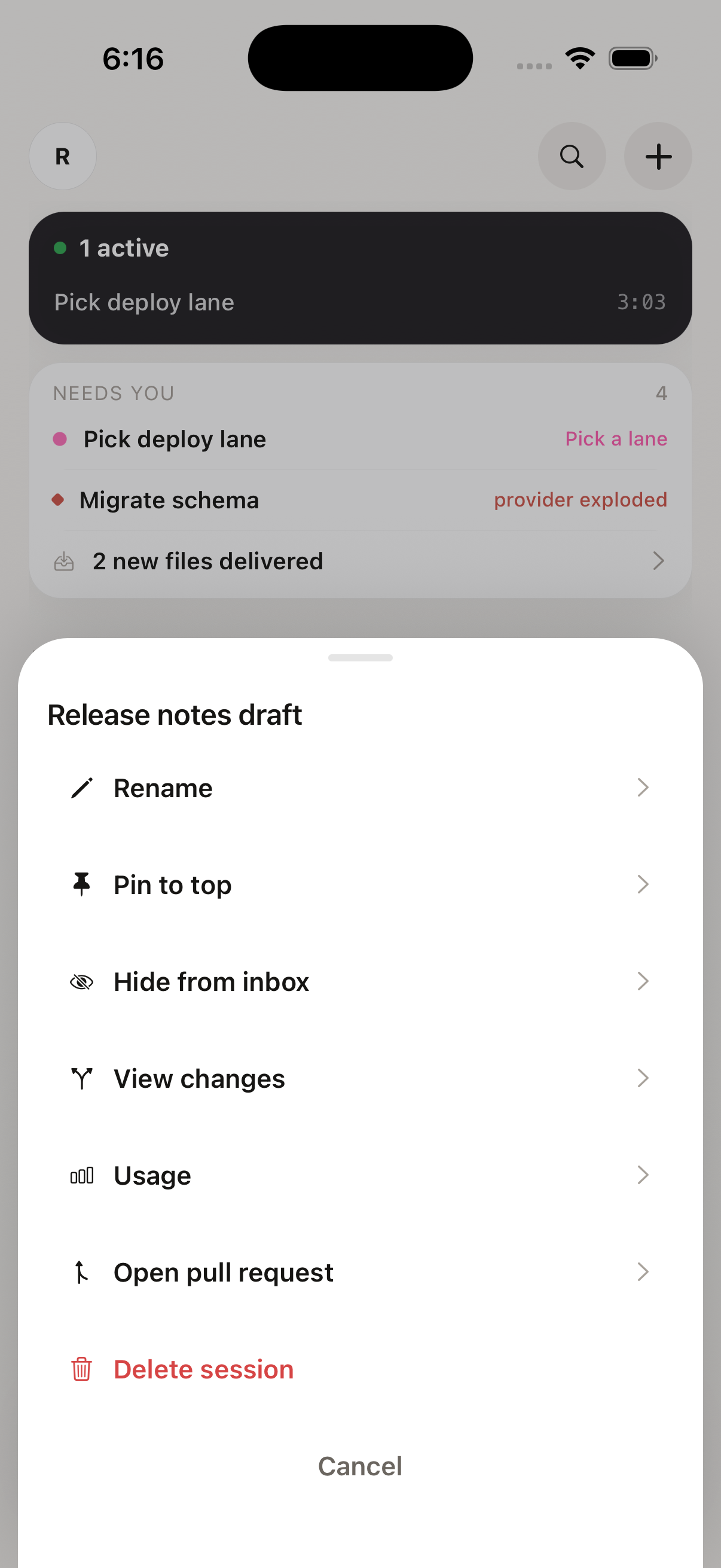 Code mode's browser pane — the laptop browses for you