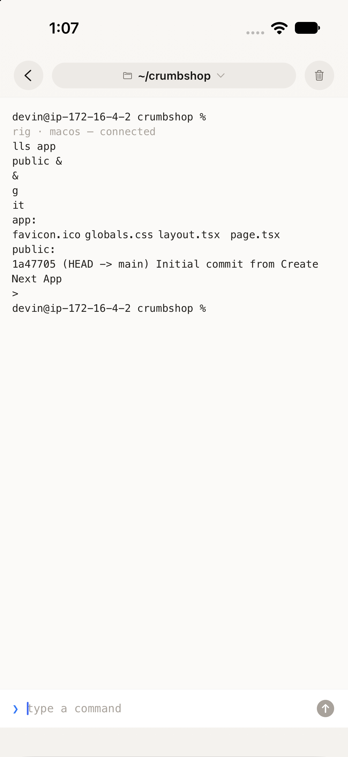 The installer running in a terminal on the laptop